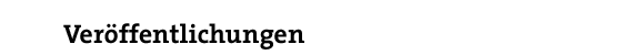 Veröffentlichungen